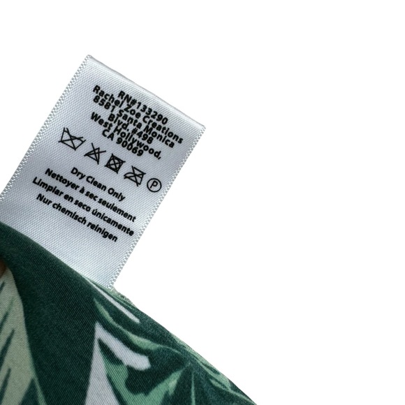 Rachel Zoe Swim Coverup Duster Kimono One Size Green White - Picture 9 of 10